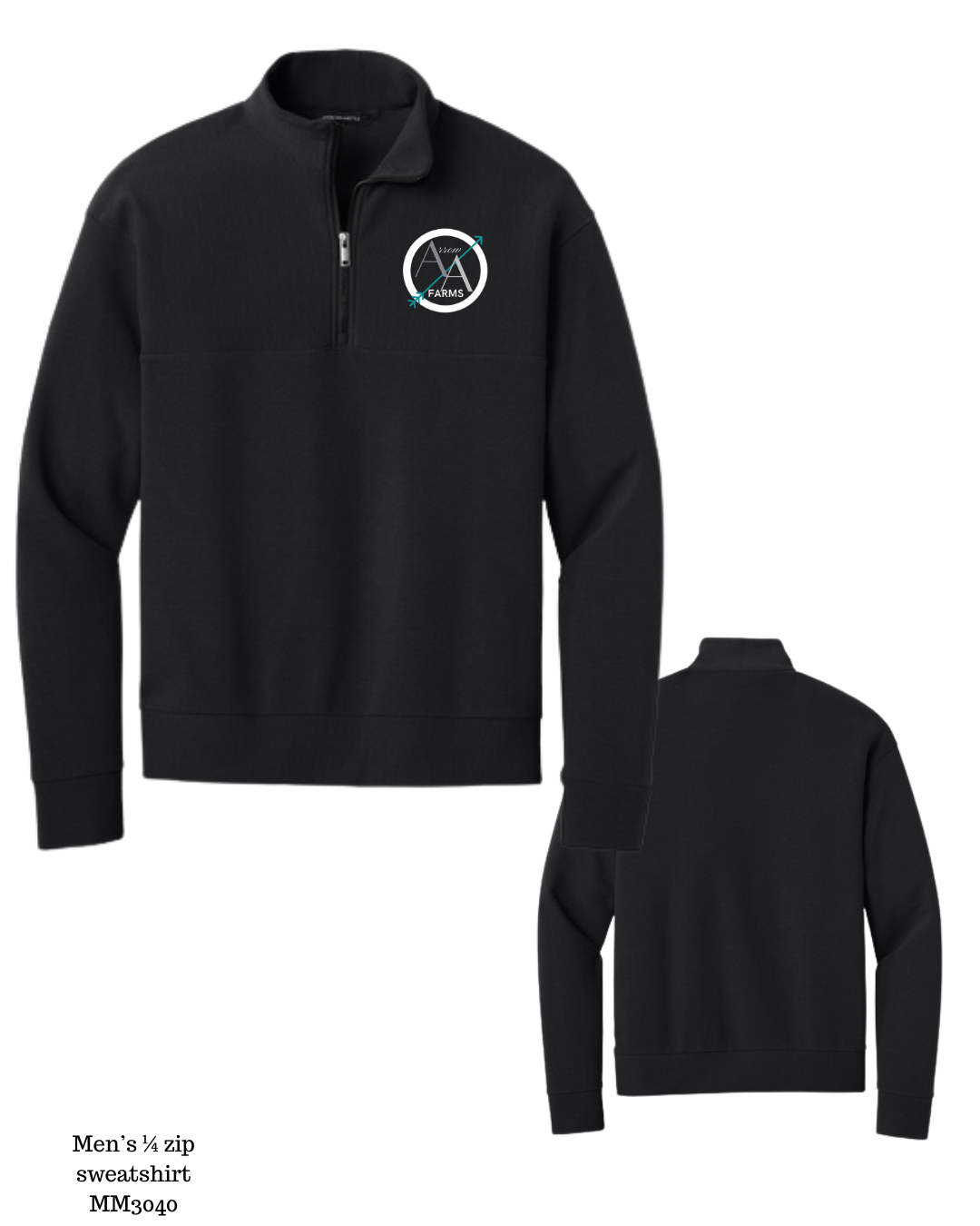 Arrow A Men's quarter zip sweatshirt