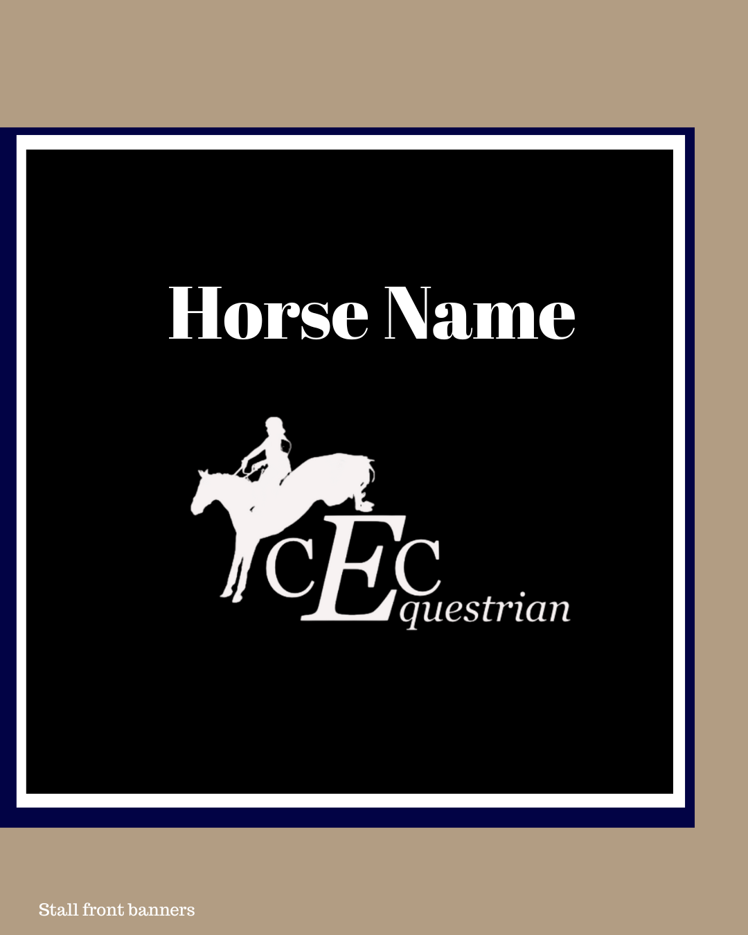 CEC Equestrian Stall front banner