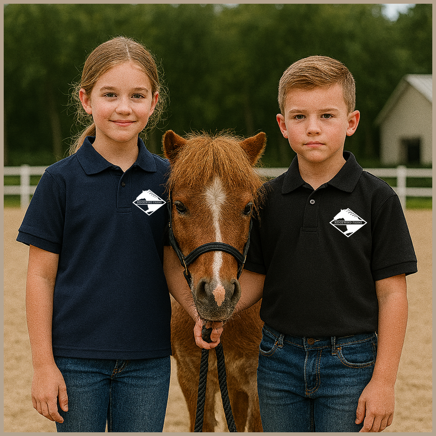 Ridgewind Farms Youth Short Sleeve Polo
