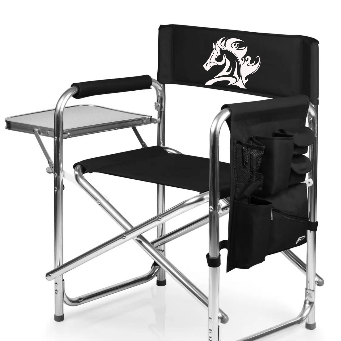 Folding Chair with tray and supply caddy