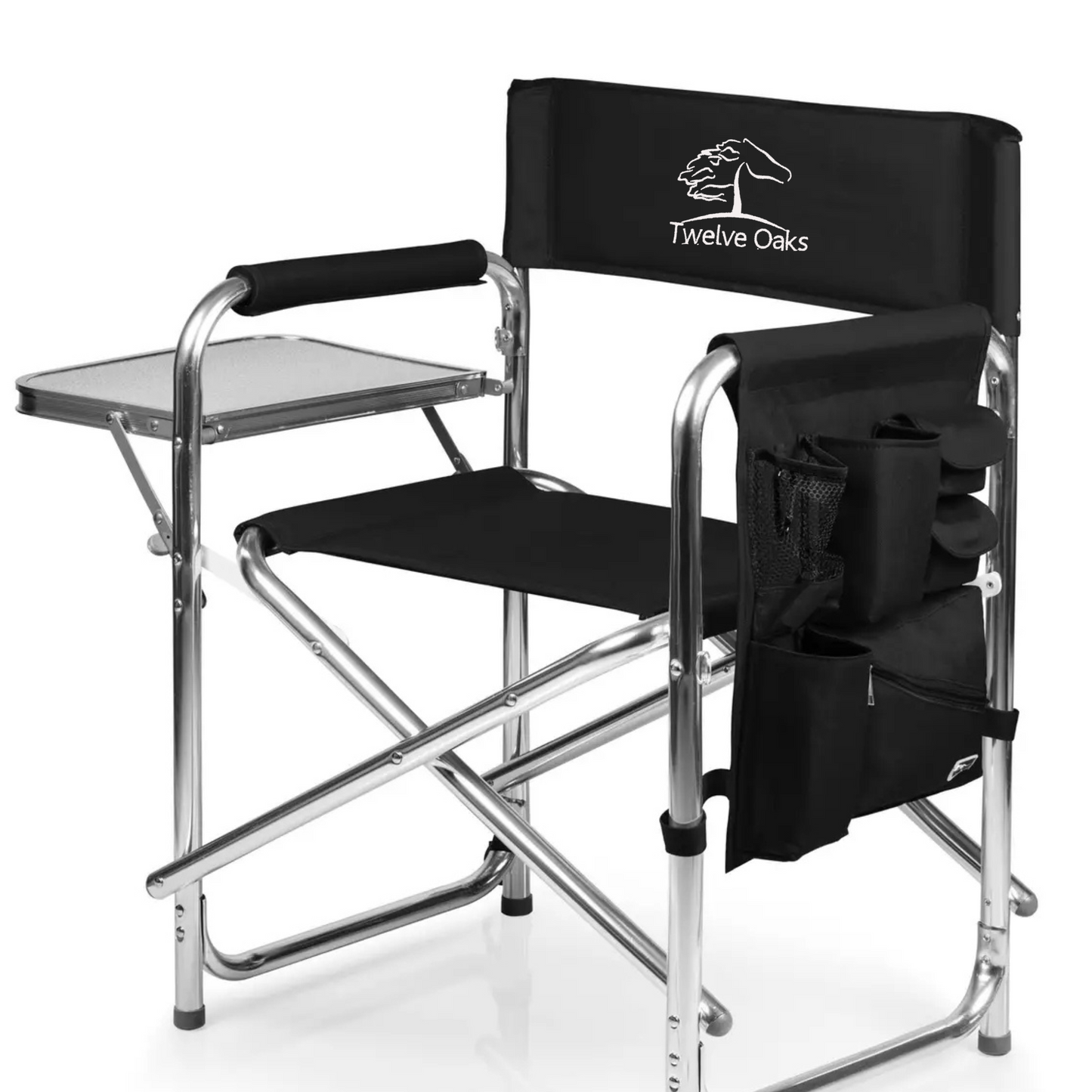 Folding Chair with tray and supply caddy