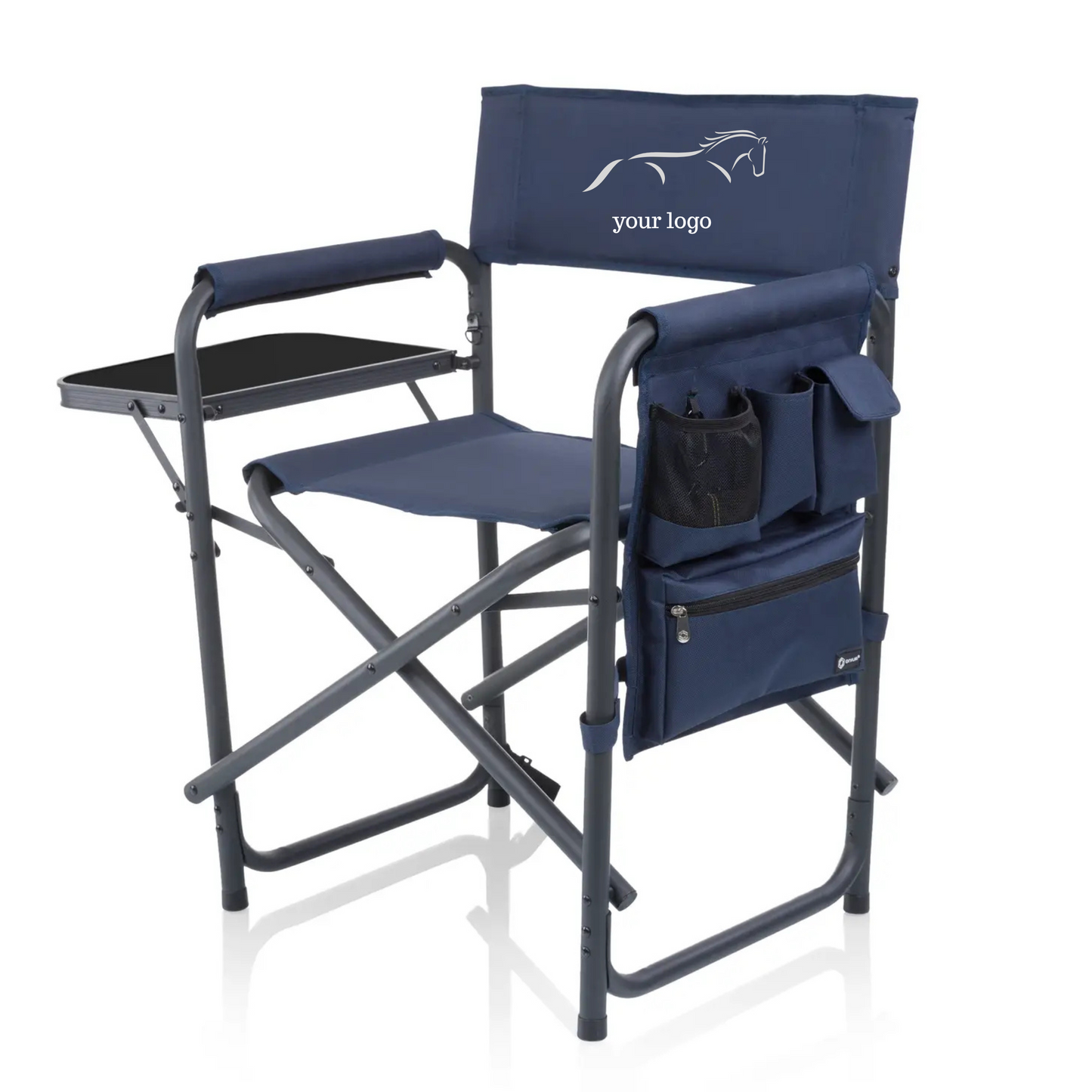 Folding Chair with tray and supply caddy