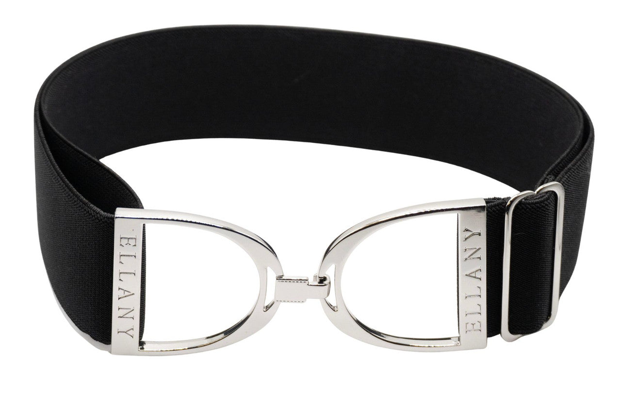 Ellany Belt 2" Black with Gunmetal buckle