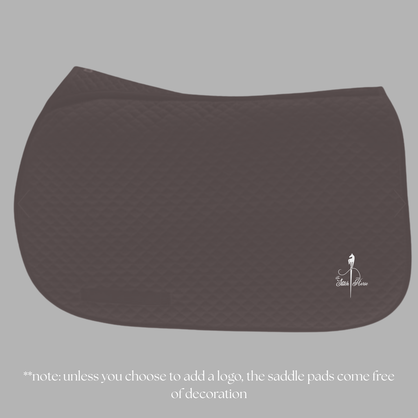 Equi-Fit jumping or all purpose saddle pad, customizable with your logo!