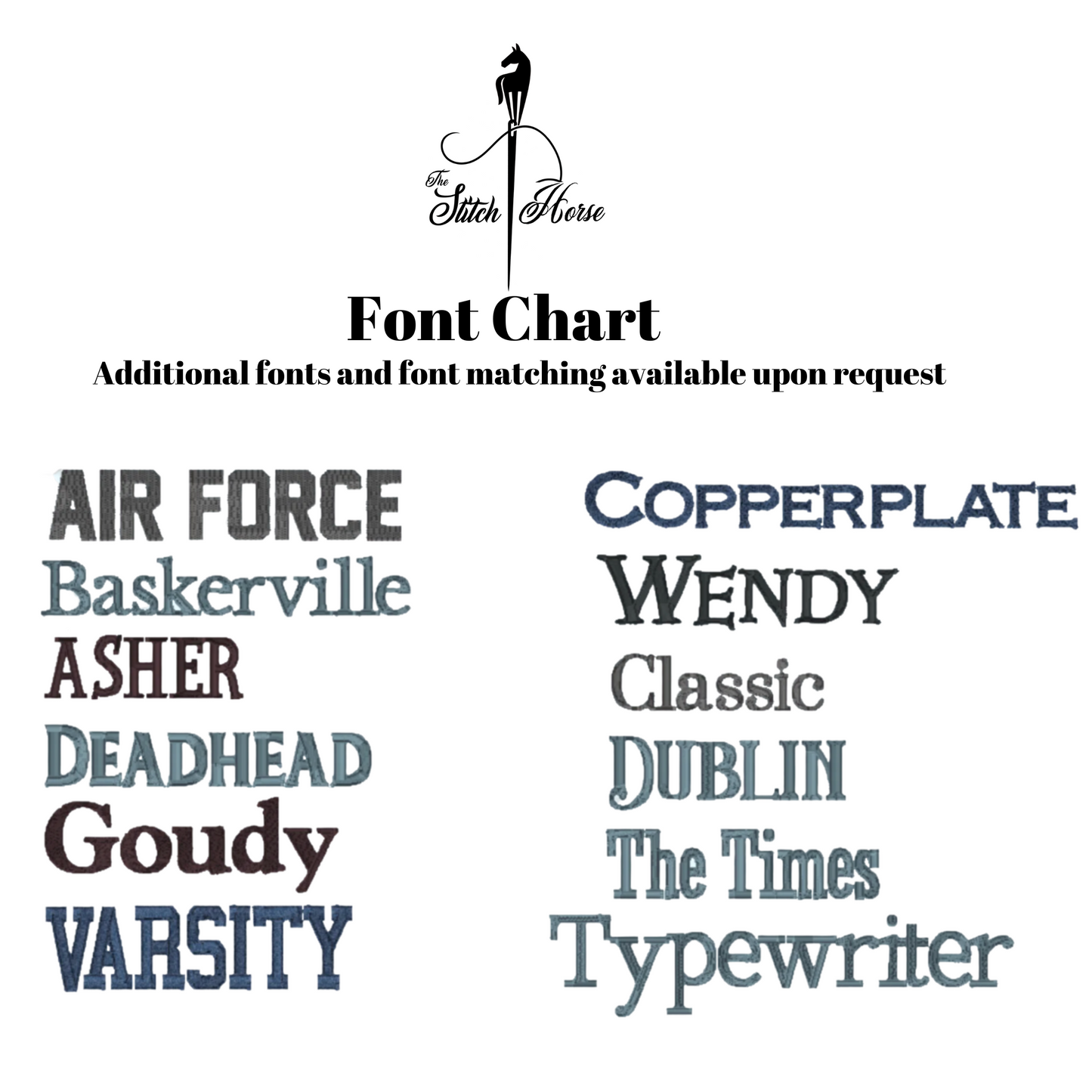 font chart