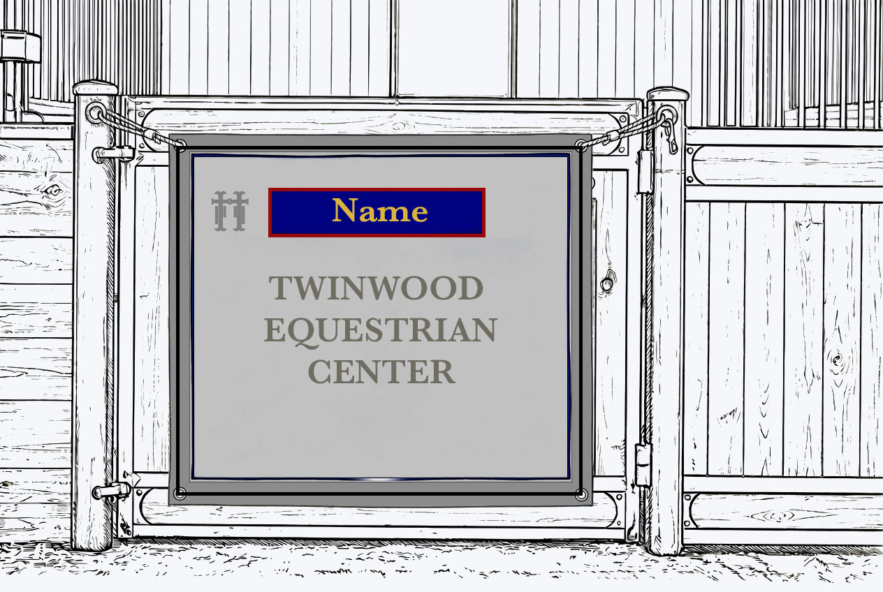 Twinwood Equestrian Center Name Badge Only