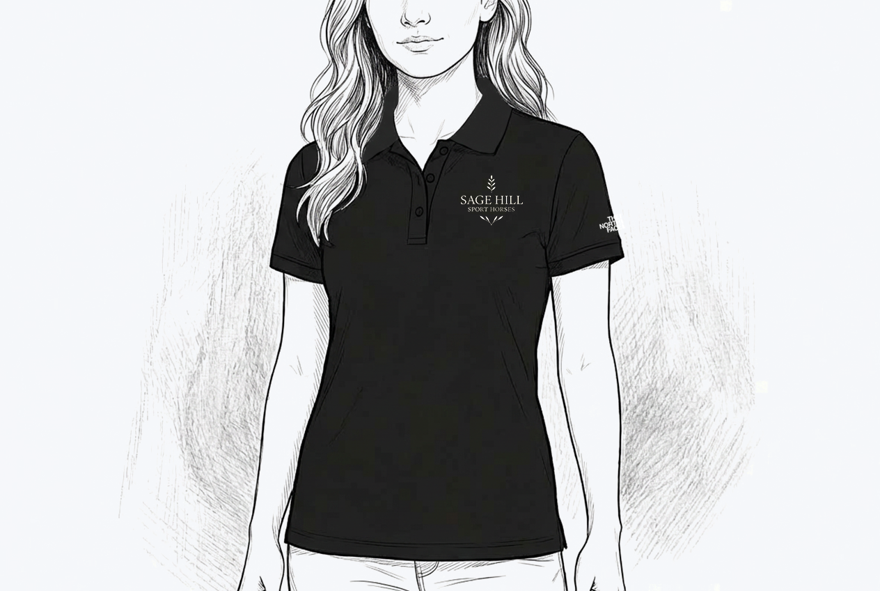 Sage Hill Sport Horses Short Sleeve Polo, Women