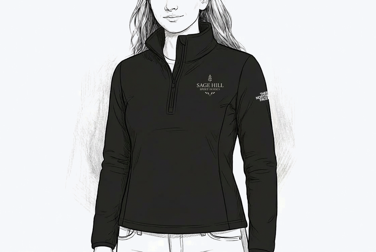 Sage Hill Sport Horses Long Sleeve Quarter Zip, Women