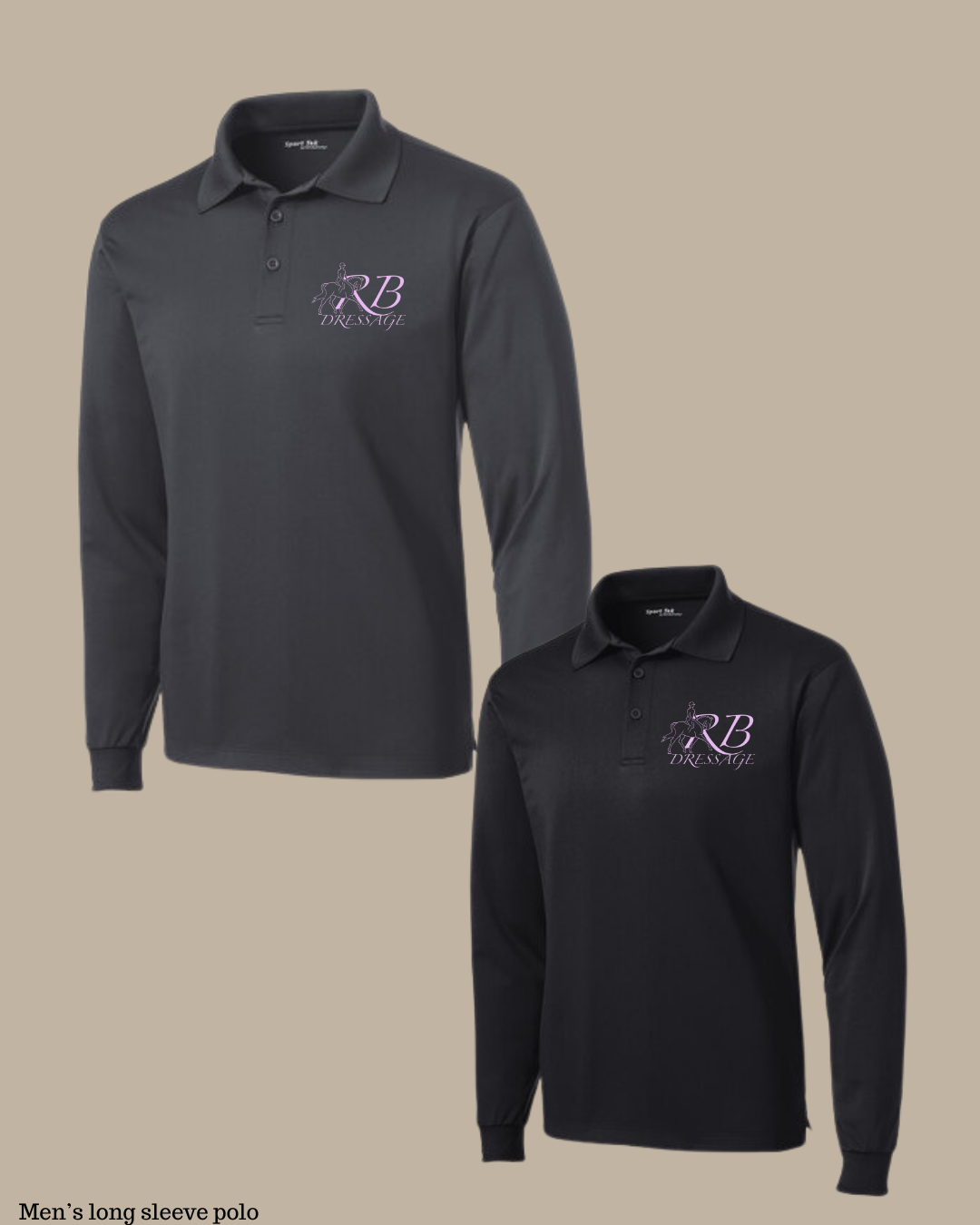 RB Dressage Men's Long Sleeve Polo