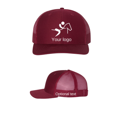 Richardson 112 Trucker Cap with your logo and optional text on side panel
