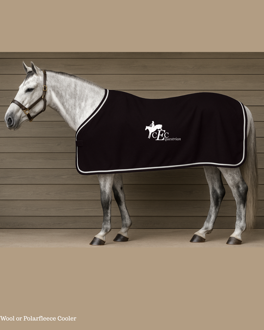 CEC Equestrian Cooler in Washable Wool blend or Coolerfleece