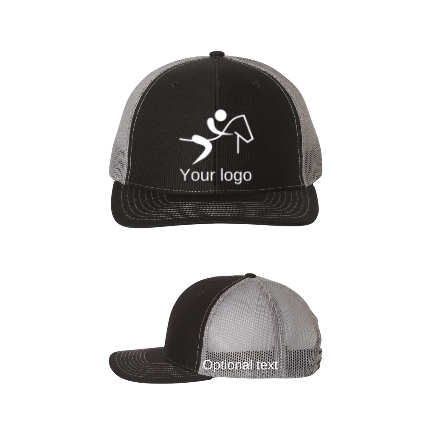 Richardson 112 Trucker Cap with your logo and optional text on side panel