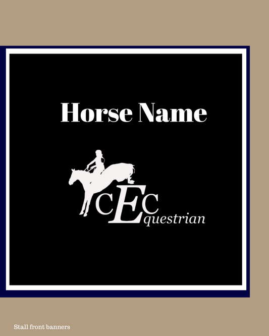 CEC Equestrian Stall front banner