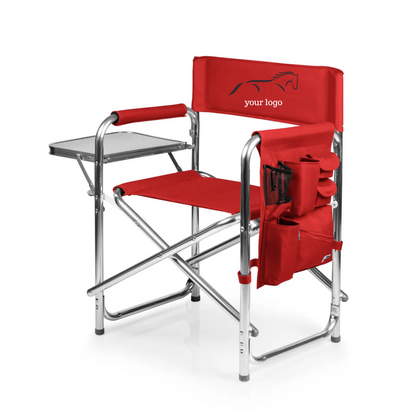 Folding Chair with tray and supply caddy