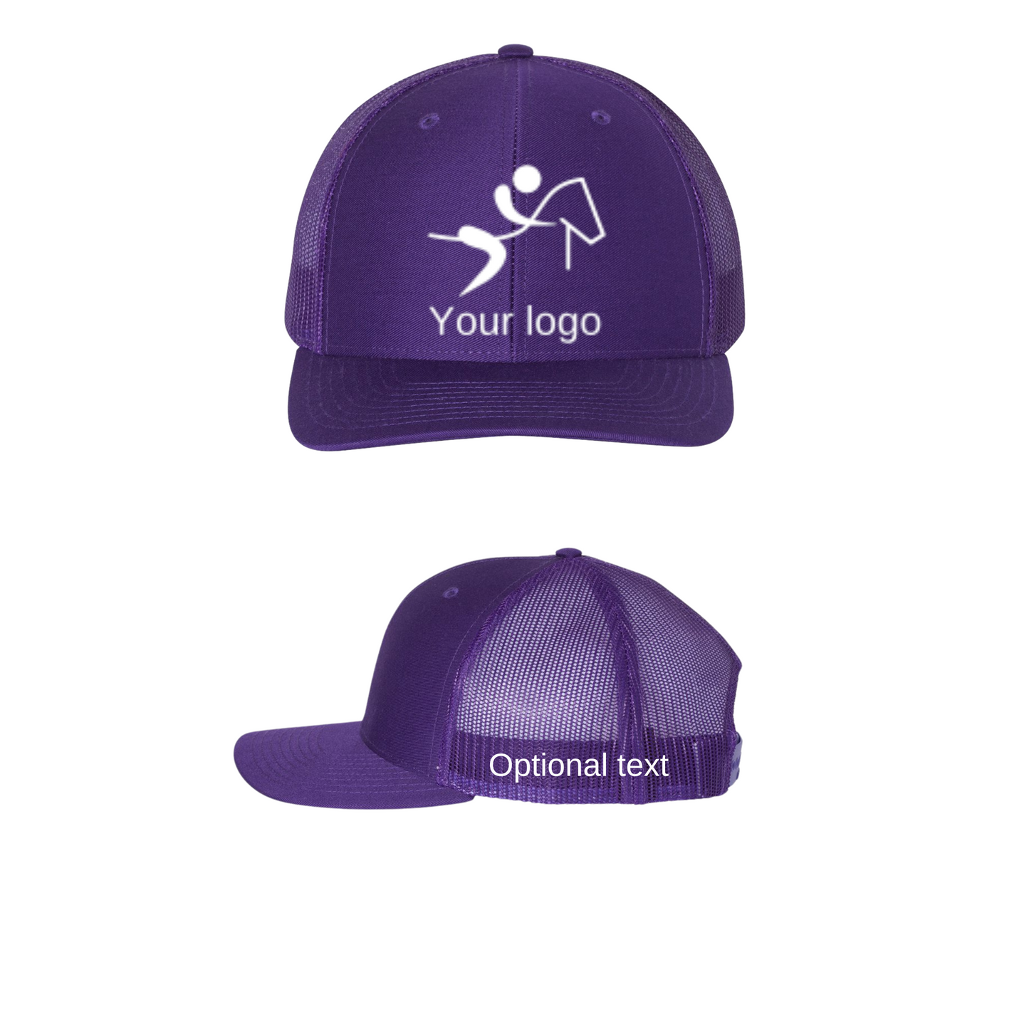 Richardson 112 Trucker Cap with your logo and optional text on side panel