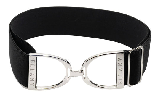 Ellany Belt 2" Black with Gunmetal buckle