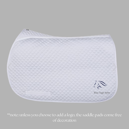 Equi-Fit jumping or all purpose saddle pad, customizable with your logo!