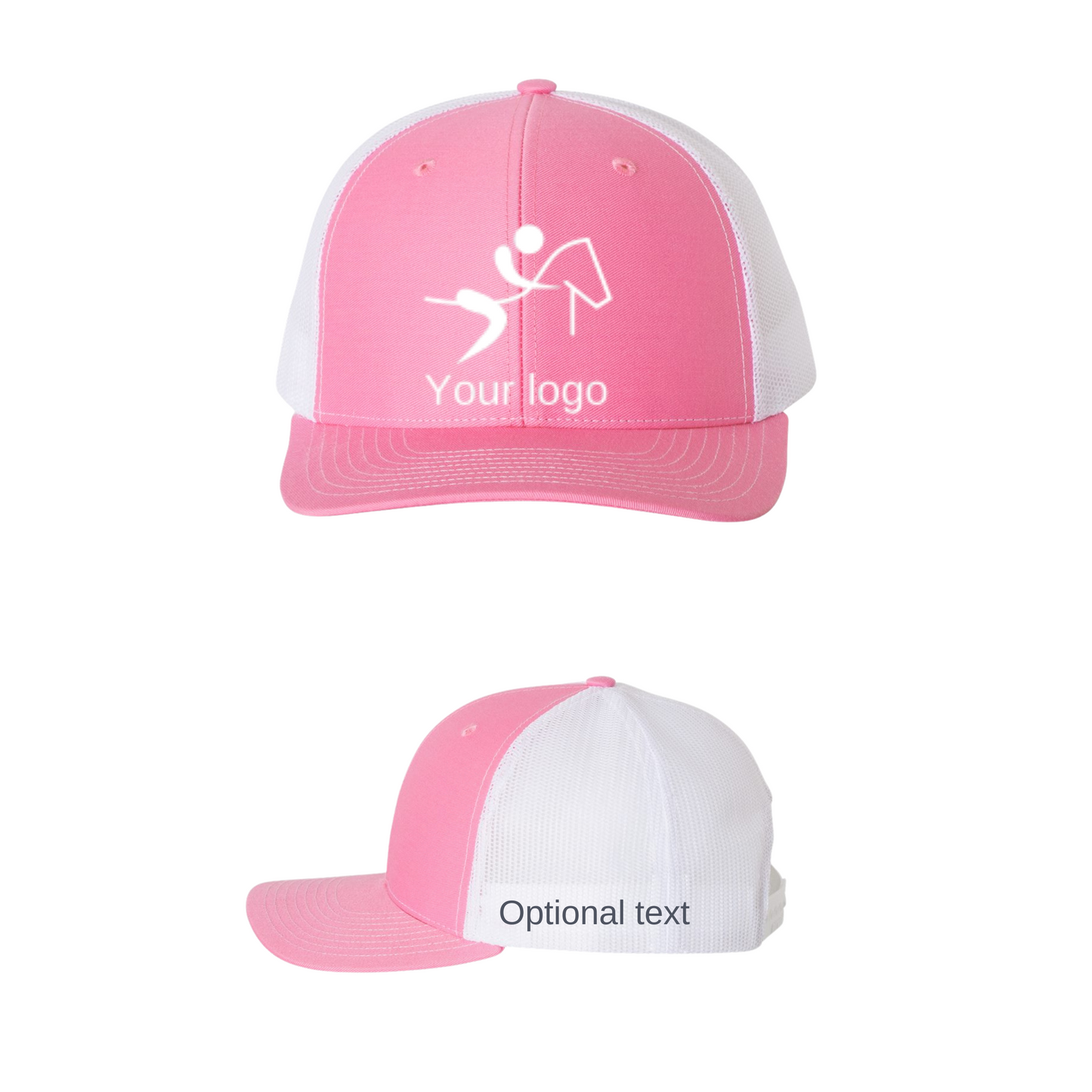 Richardson 112 Trucker Cap with your logo and optional text on side panel