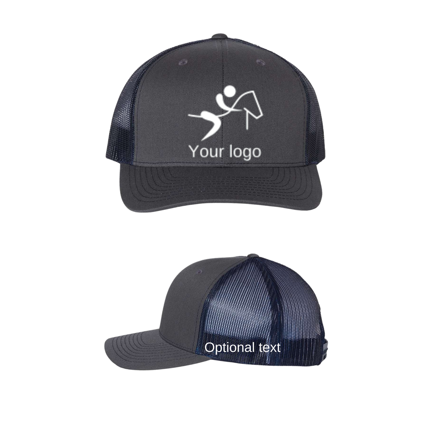 Richardson 112 Trucker Cap with your logo and optional text on side panel