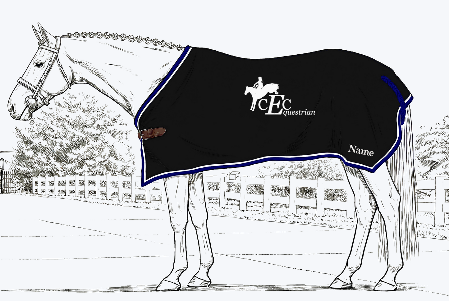 CEC Equestrian Dress Cooler, Fleece or Wool