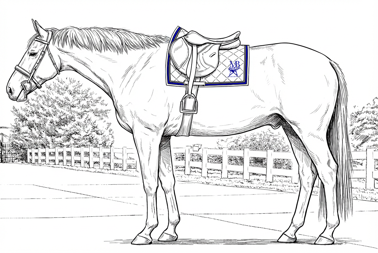 MB Sport Horses Custom Saddle Pad