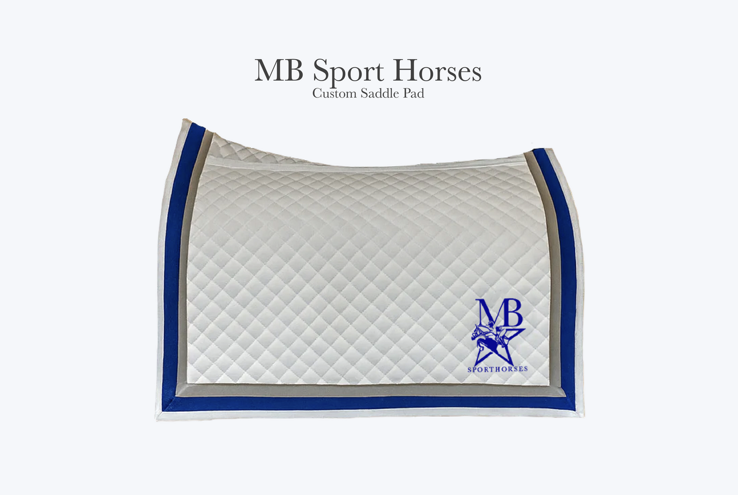 MB Sport Horses Custom Saddle Pad