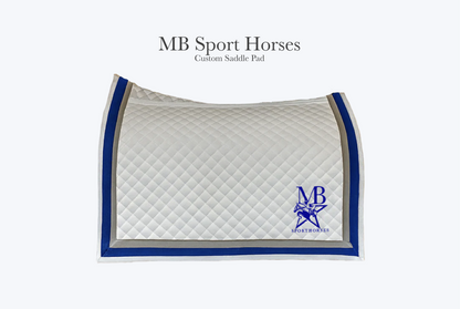 MB Sport Horses Custom Saddle Pad