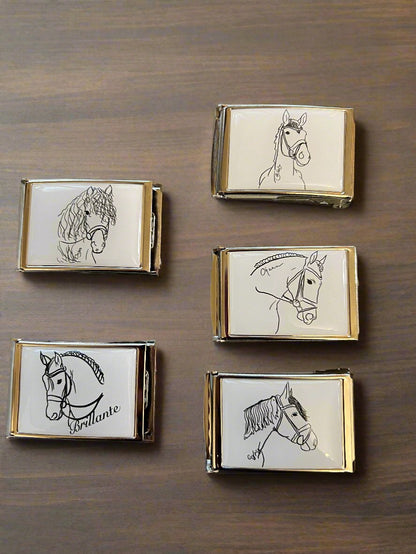 Custom flip buckle belt...add your logo to the buckle!