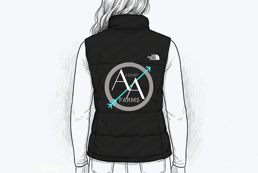 *Arrow A North Face Puffer Vest, Womens