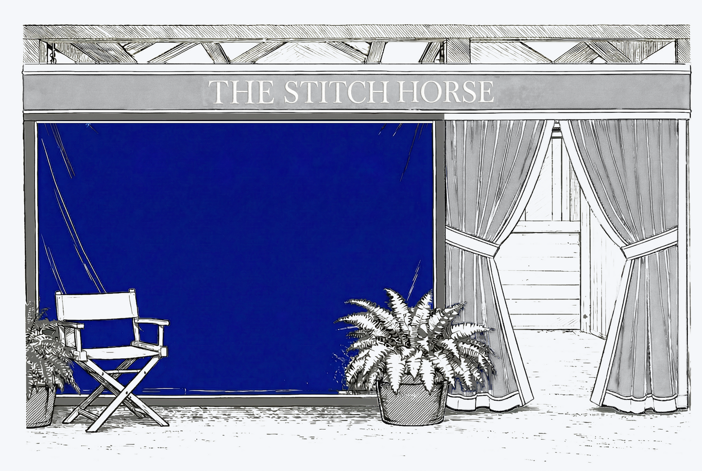 Stall Drapes, Main Panel