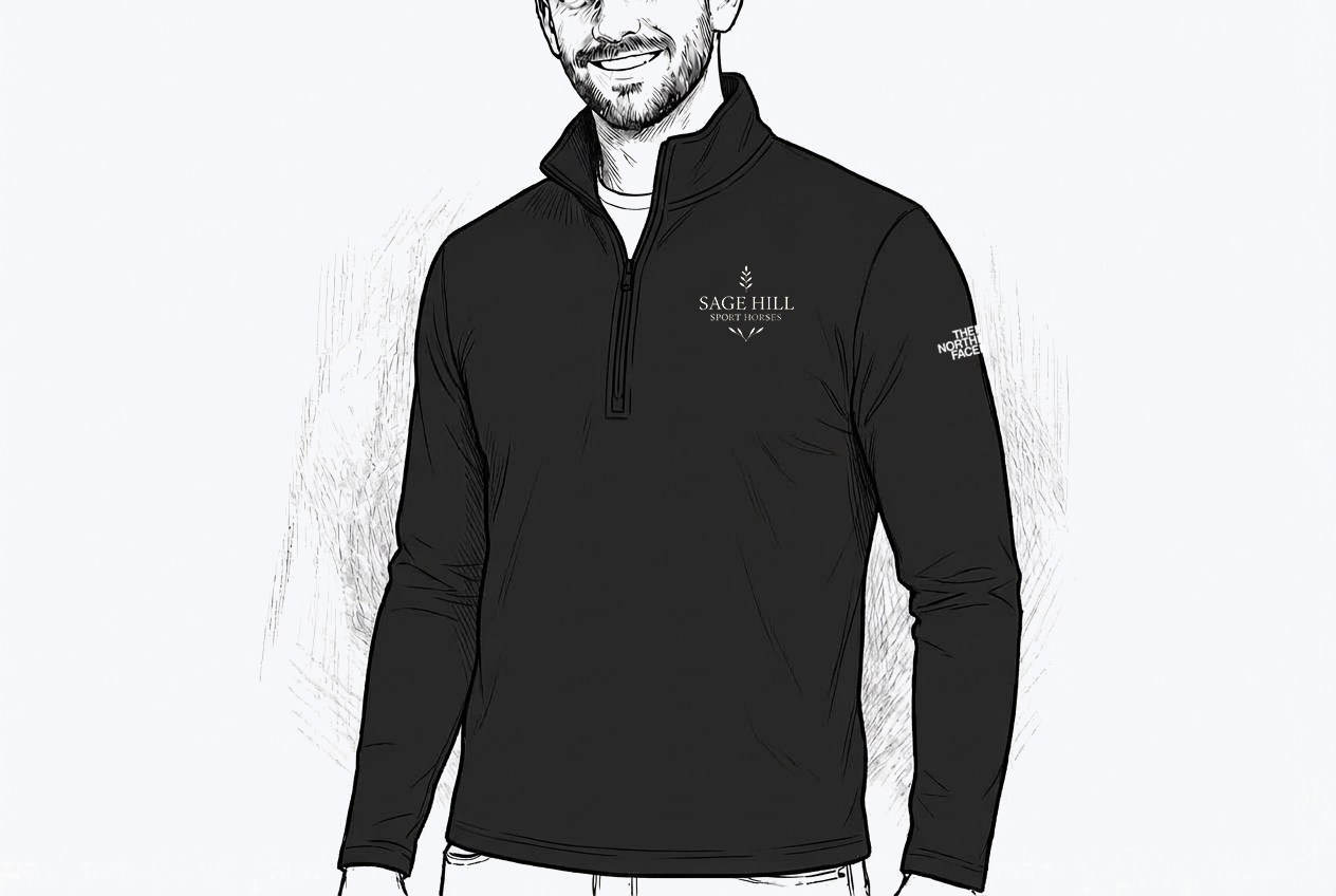 Sage Hill Sport Horses Long Sleeve Quarter Zip, Men