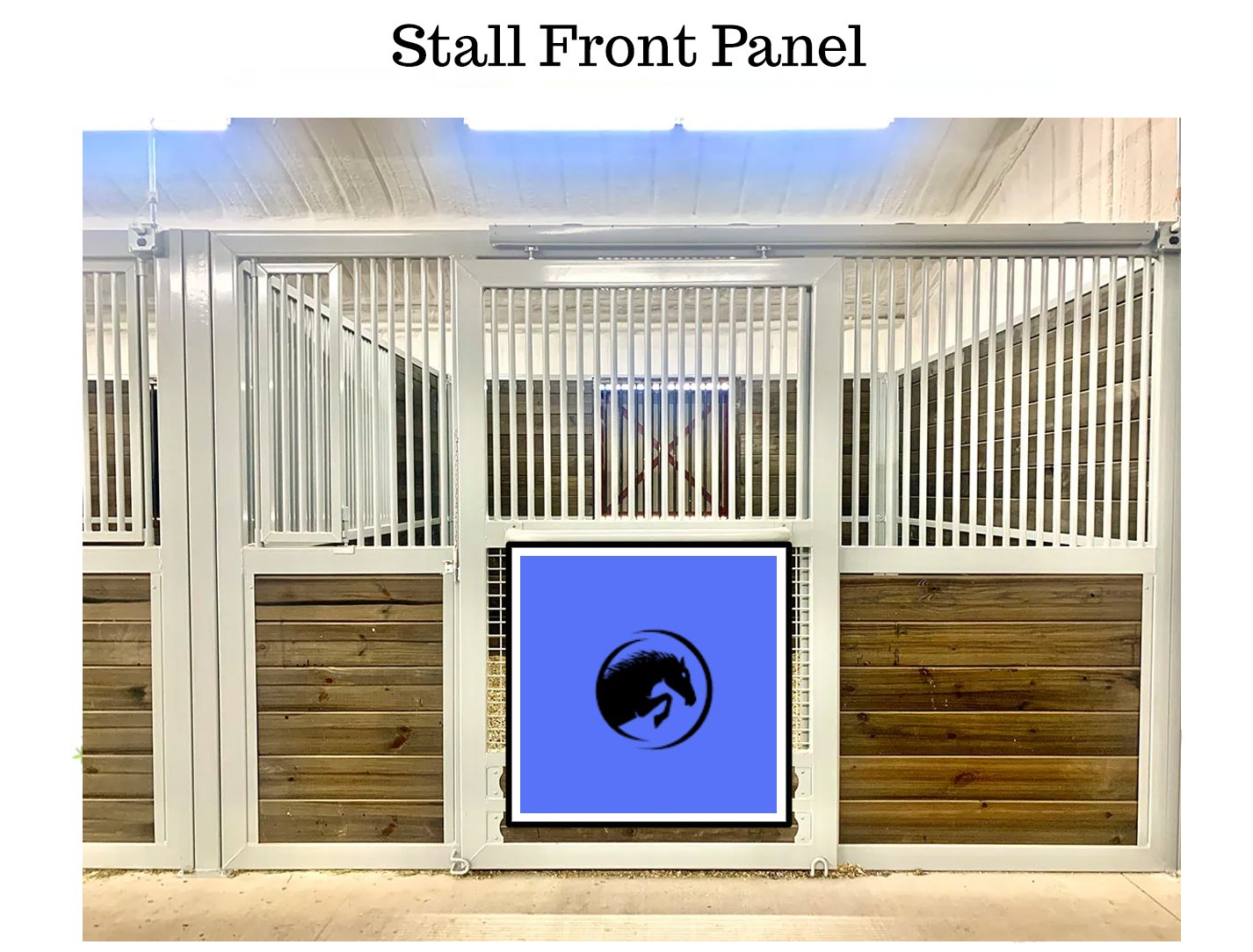 Stall Front Name Banners with optional removable name