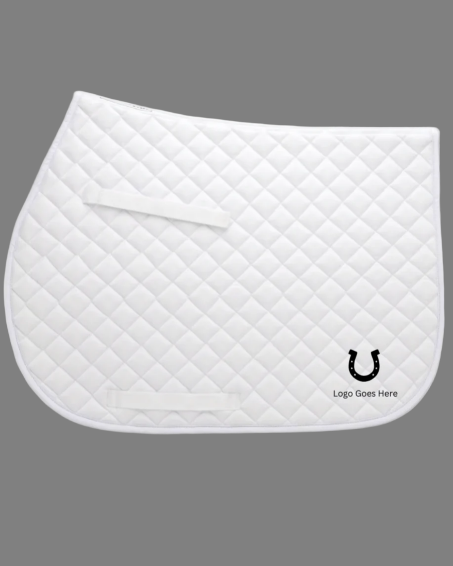 Economy Jumping Saddle pad with your logo added