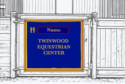 Twinwood Equestrian Center Stall Front Banner