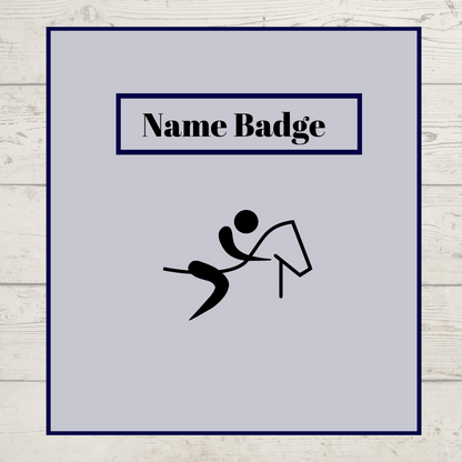 Stall Front Name Banners with optional removable name
