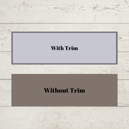Stall Front Name Banners with optional removable name